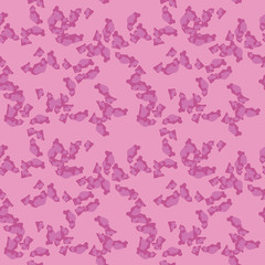 UFO military camouflage seamless pattern in different shades of pink color