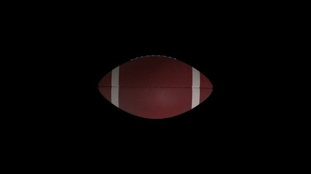 American football animation with black screen