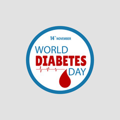 Vector Illustration on the theme World Diabetes Day.
