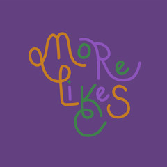 Hand drawn lettering set like time for blog, web, social media. Typographic sign like 