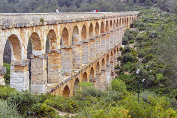 Fototapeta premium Ancient roman aqueduct in Tarragona.