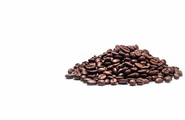 coffee bean on white background