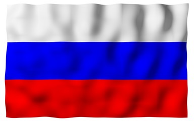 Waving flag of Brazil. Ordem e Progresso. Order and progress. Rio de Janeiro. South America. State symbol. 3D illustration