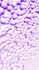 3d rendering picture of pink balls. Abstract wallpaper and background. 3D illustration