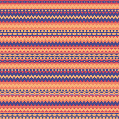 Seamless ethnic pattern. Tribal line geometric mexican ethnic seamless pattern, vector