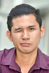 Obraz premium Young Male Winking