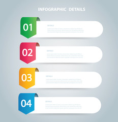 square info graphic Vector template with 4 options. Can be used for web, diagram, graph, presentation, chart, report, step by step infographics. Abstract background 