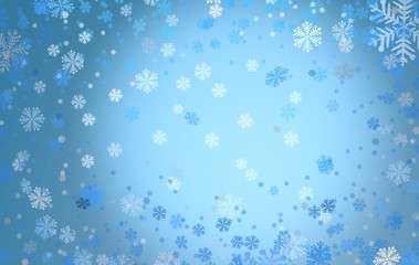Naklejka na ściany i meble Winter blue background