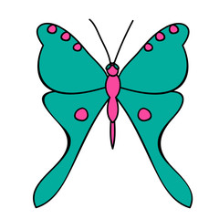 vector isolated baby butterflies