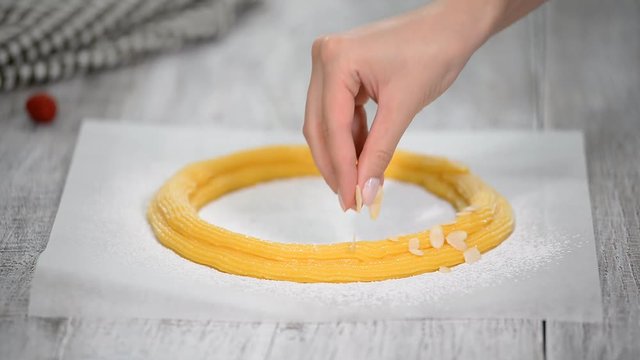 The Process of Making Paris Brest.
