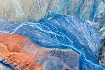 Foto op Plexiglas Canyon spectaculaire kloof en rivierbedding
