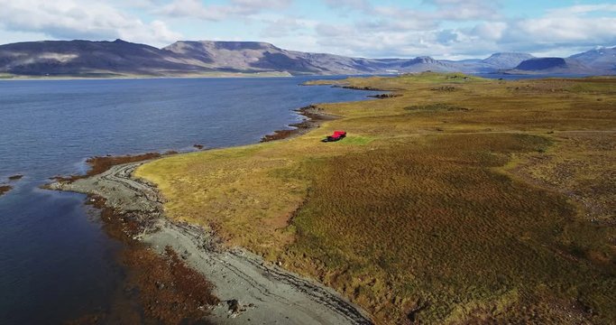 Hvalfjordur fjord in Iceland