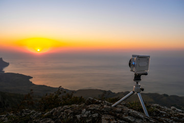 Dawn in the mountains