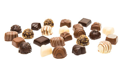 chocolate candy isolated