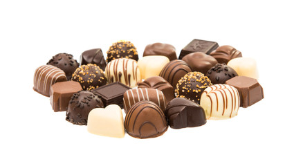 chocolate candy isolated