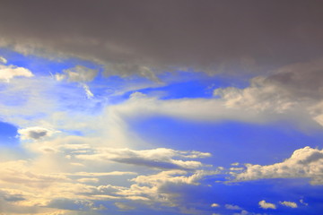 blue sky with clouds