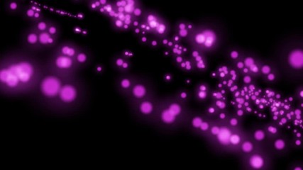 Abstract background animation with moving particle shapes as texture. Science concept backdrop.