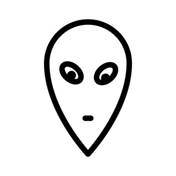 Alien Space Nasa Astronomy Sci FI vector icon