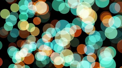 Abstract background animation with moving round shapes in bright colors. Colorful circles floating.