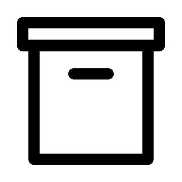 Archive Box Business Stationary Office Desk vector icon