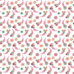 Seamless texture with floral pattern, vector