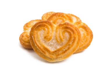 puff hearts isolated
