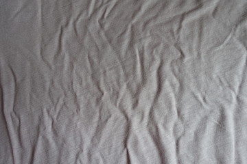 View of jammed grey viscose fabric from above
