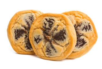 cookies with chocolate isolated