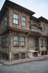 Old wooden house in Fatih district in Istanbul, Turkey.