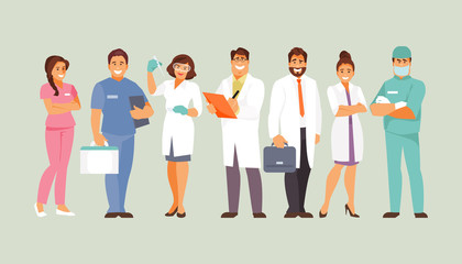 Obraz premium Medical staff vector