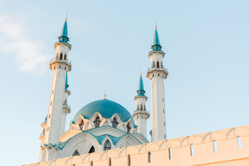 Amazing mosque against blue sky
