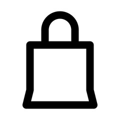 Bag Commerce Shop Interface UI UX Software App vector icon