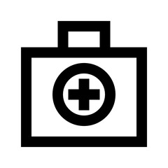 Bag Medicine Hospital Doctor Medical vector icon