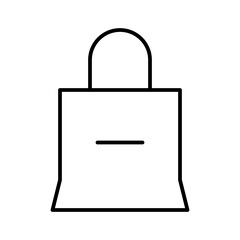 Obraz premium Bag Remove Commerce Shop Interface UI UX Software App vector icon