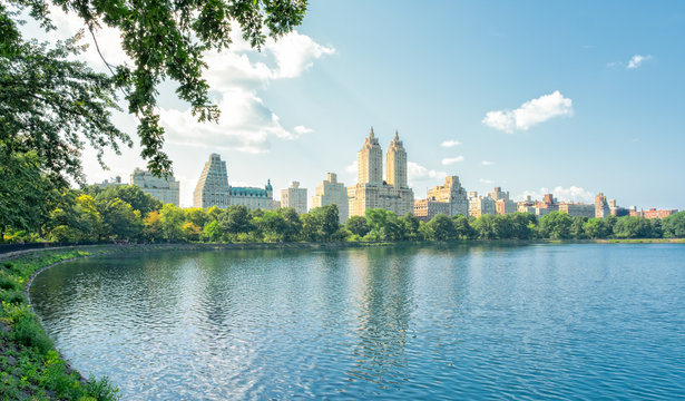 Central Park Reservoir and Upper West Side Manhattan