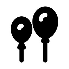 Balloons Love Wedding Valentines Day Engagement vector icon