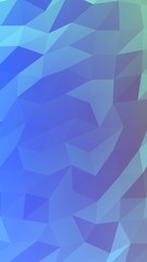 Abstract triangle geometrical blue background. Geometric origami style with gradient. 3D illustration