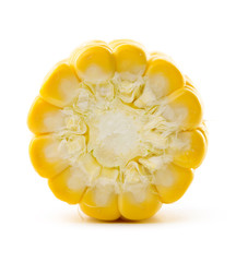 Corn on a white background
