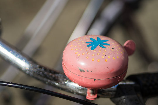 hippie and pink bicycle bell