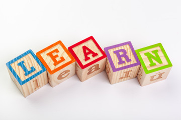 Wooden Alphabet Blocks