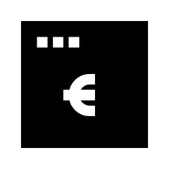 Banking App Euro Finance Money Exchequer Cash vector icon