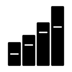 Bar Chart Education Science School Physics vector icon
