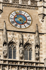 Clock Tower of the New Town Hall (Neue Rathaus) - Munich Germany