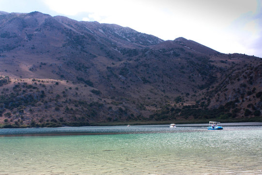 lake curnas. Greece. Crete