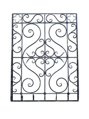 An old wrought-iron lattice