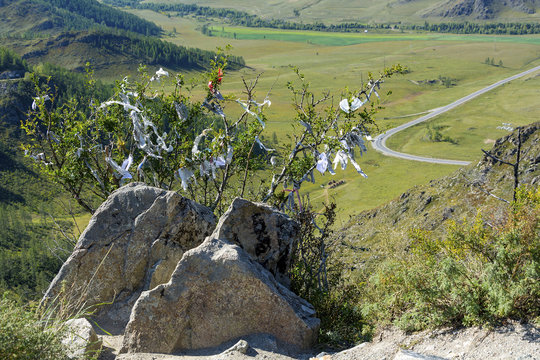 Oboo Chike-Taman pass in the Altai mountains