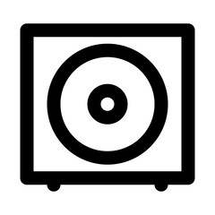 Bass Subwoofer Electronics Devices Technology Products vector icon