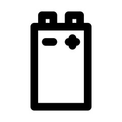 Battery Block Electronics Devices Technology Products vector icon