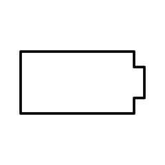 Battery Empty Power Electricity Recharge vector icon