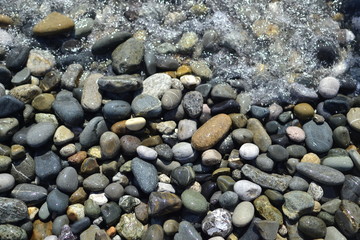 pebbles on beach